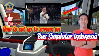 omag, oh my god I set up a tv screen on Bus Simulator Indonesia