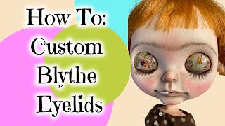 How to Use Nail Art Stickers on Custom Blythe Doll Eyelids