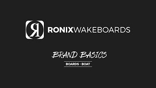 2022 Ronix Wake - Brand Basics - Boat Board Tech