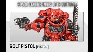 Warhammer 40k 10th Edition - Space Marines Index