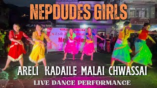 Areli Kadaile Malai Chwassai - Live Dance Performance 🎭 By Team ‘Nepdudes’ Girls 👧