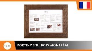 Porte-menu en bois Montréal