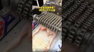 Chef cutting chicken using modern machine #chicken #food #chef