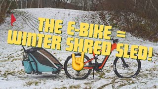 Winter Wonderland e-Bike Shred Sled