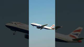 British Airways Takeoff Hamburg (Airbus A320) #subscribe #aviation#shorts