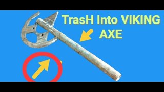 Turning Old SPROCKET Into Beautiful DOUBLE VIKING AXE