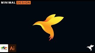 How to design professional minimal Hummingbird logo