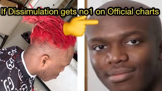 KSI promises to go BALD👨🏾‍🦲 again if DISSIMULATION gets No1