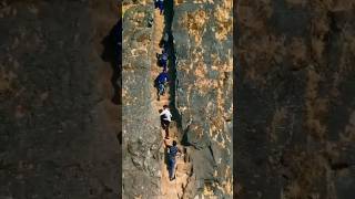 Harihar fort, Nashik Maharashtra ( most dangerous trek) #viral #shorts #short #youtube