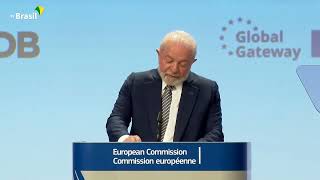 17/7/2023 (Bruxelas) PR Lula discursa em abertura do Fórum Empresarial União Europeia-América Latina