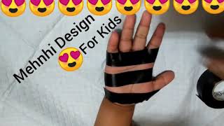 Easy Mehndi Design For Kids🐒