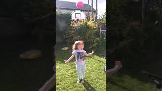 Marissa Basketball Trick Shot #shorts #shortvideo #fyp #basketball #tricks