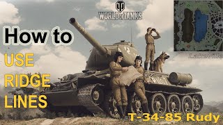 Tips&Tricks - How to use ridge lines in T-34-85 Rudy || World of Tanks