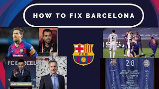 How to FIX BARCELONA ? after that 2-8 loss against Bayern Munich #uclquaterfinals  #FCBARCELONA