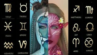 Melukis di wajah dengan berbagai karakter ZODIAK || Face painting direct of all Zodiac