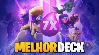 MELHOR DECK PARA O DESAFIO DO ELIXIR X7 NO CLASH ROYALE 🔥