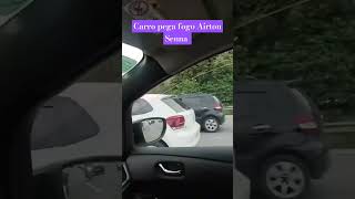 carro pega fogo Airton Senna são Paulo