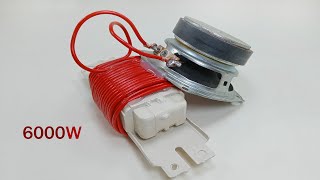 How to make 240V powerful energy generator light bulb Transformer at home