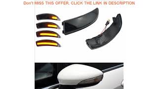 Top Flowing Mirror LED Dynamic Blinker For Ford Fiesta MK6 Focus 2008 -2017 B-Max Sequential Indica