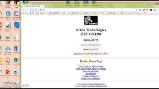 Zebra Printer - how to tell if printer is in thermal transfer printing mode