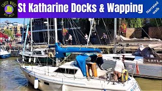 London walk: St Katharine Docks, Tower Bridge and Wapping via Thames Path & Tobacco Dock - Narrated