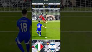 Italia vs Israele, Calci di Rigore - UEFA Nations League 2025 #shorts #penaltyshootout