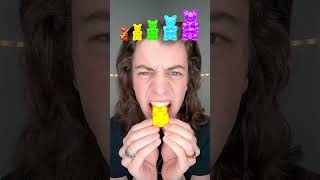 Small, Big, Giant Rainbow Gummy Bears!? 🤩 #fun #viral