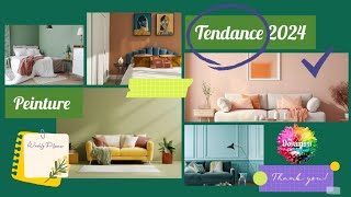 أحدث ألوان دهانات الحوائط Tendance 2024 #decoration #colors #painting