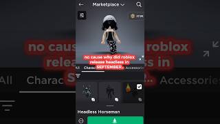 why did they put headless on sale already 😭?! #roblox #headless