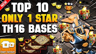 Top 10 ONLY 1 STAR TH16 War Bases Link (Town Hall 16) | Best TH16 Base Link | TH16 CWL & Legend Base