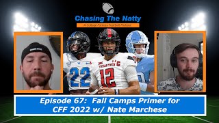 College Fantasy Football: Fall Camps Primer for CFF 2022 w/ Nate Marchese - CTN Episode 67