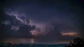 Timelapse of a thunderstorm over the city of Prnjavor (Bosnia and Herzegovina,