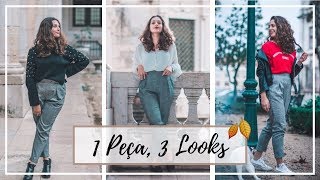 1 PEÇA, 3 LOOKS | Lookbook de outono 🍂🍂