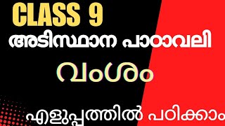 CLASS 9 | MALAYALAM II |അടിസ്ഥാന പാഠാവലി | വംശം |EXCELLENT ACADEMIC