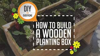 DIY Wooden Planting Box