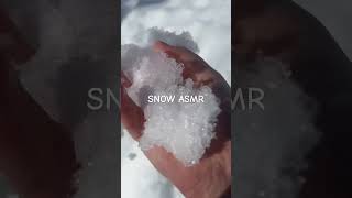 Wet snow ASMR 😌 #asmr #asmrsounds