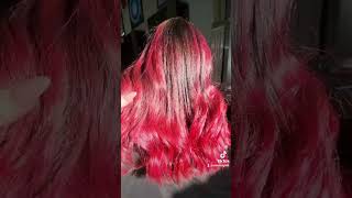 red surprise    #hairstyle #hair