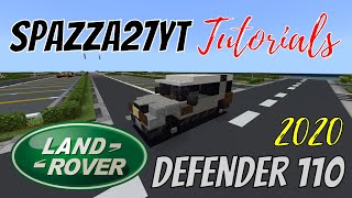 Minecraft land rover defender 110 Tutorial