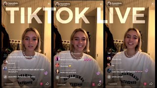 Lena Mantler TikTok Live 13th January 2021