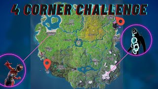 The 4 CORNER CHALLENGE In FORTNITE REMIX