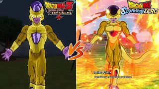 Tenkaichi 4 vs Sparking! Zero Golden Frieza Supers and Ultimate