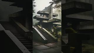 Brutalism and eco Brutalism made by magic #Art #aesthetic #brutalism #ecobrutalism #architecture