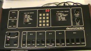 Sequential Drumtraks demo (1980s Drum Machine)