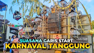 Suasana Garis Start Karnaval Tanggung Turen