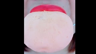 ASMR Strawberry Mocha Eating Sound #shorts Mukbang Satisfying Video