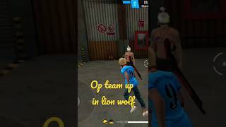 op level team up in lion wolf match 😮‍💨 #viral #shorts @NafijgamingYT #freefire