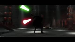 Yoda vs Count Dooku:No Music, SFX Only