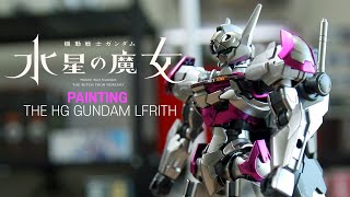 Painting the HG Gundam LFRITH from The Witch on Mercury