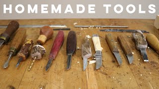 Homemade Whittling Knives and Gimlets