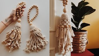 Tutorial Macrame boho tassels Bali style